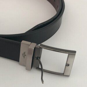 Dockers Mens Black Brown Reversible Imitation Leather Belt Size 50 17DK0104